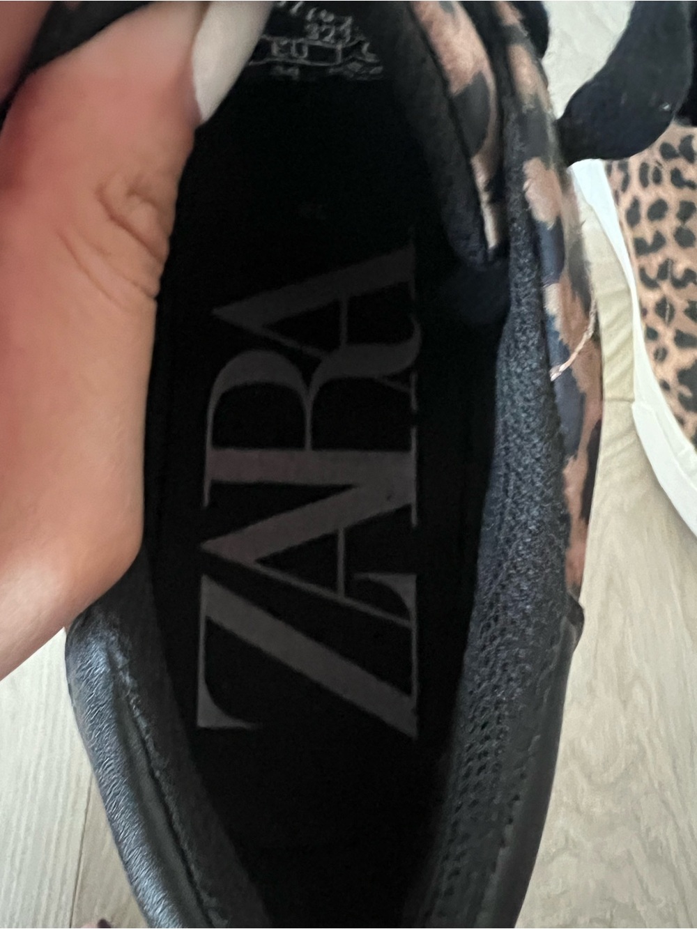Zara Leopard Print Sneakers – Size 38 - Picture 8 of 12